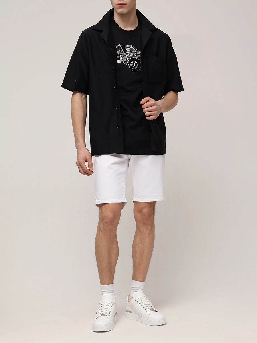 Футболка хлопковая PHILIPP PLEIN MTK8105/02 Черный  Фото 2