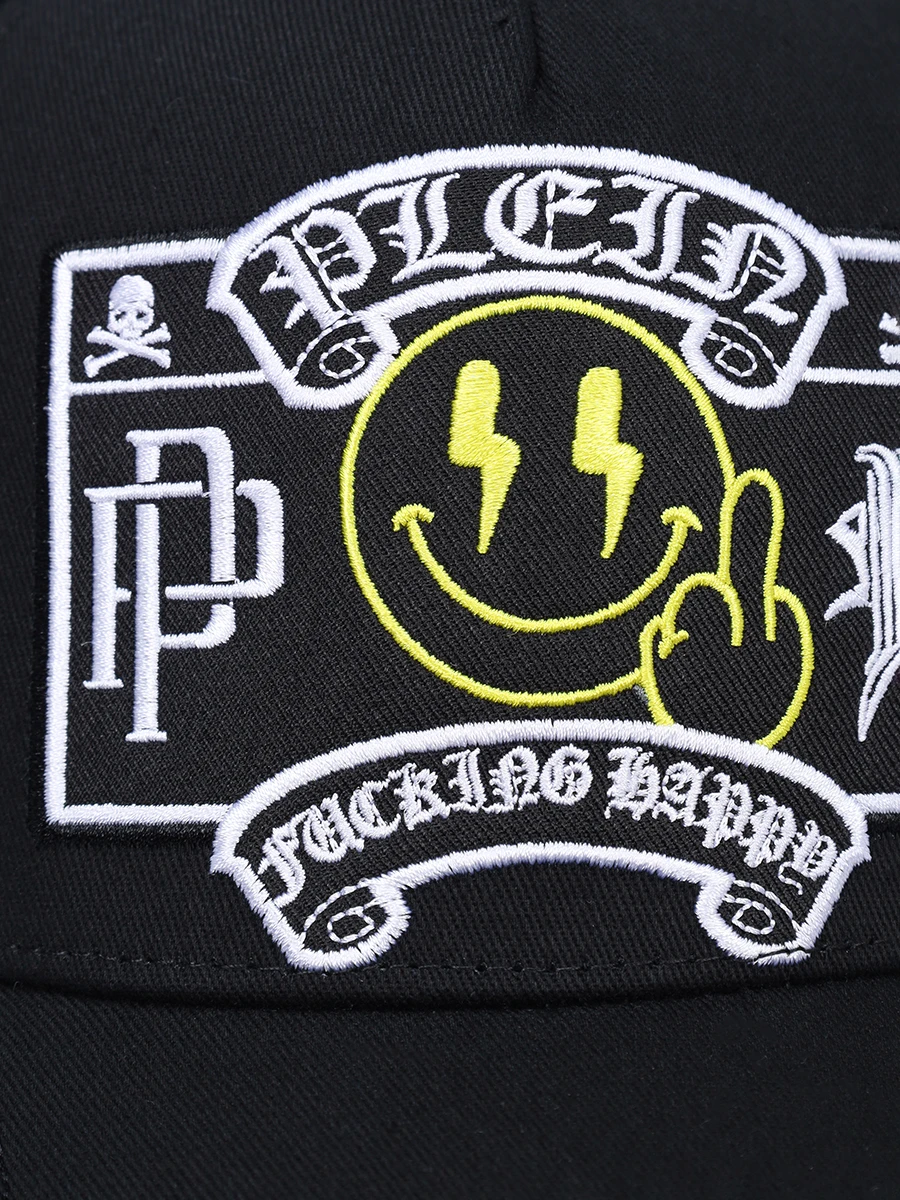 Бейсболка хлопковая PHILIPP PLEIN UAC0512/02 Черный  Фото 3