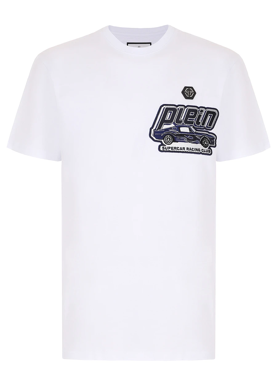 Футболка хлопковая PHILIPP PLEIN MTK8132/01 Белый 