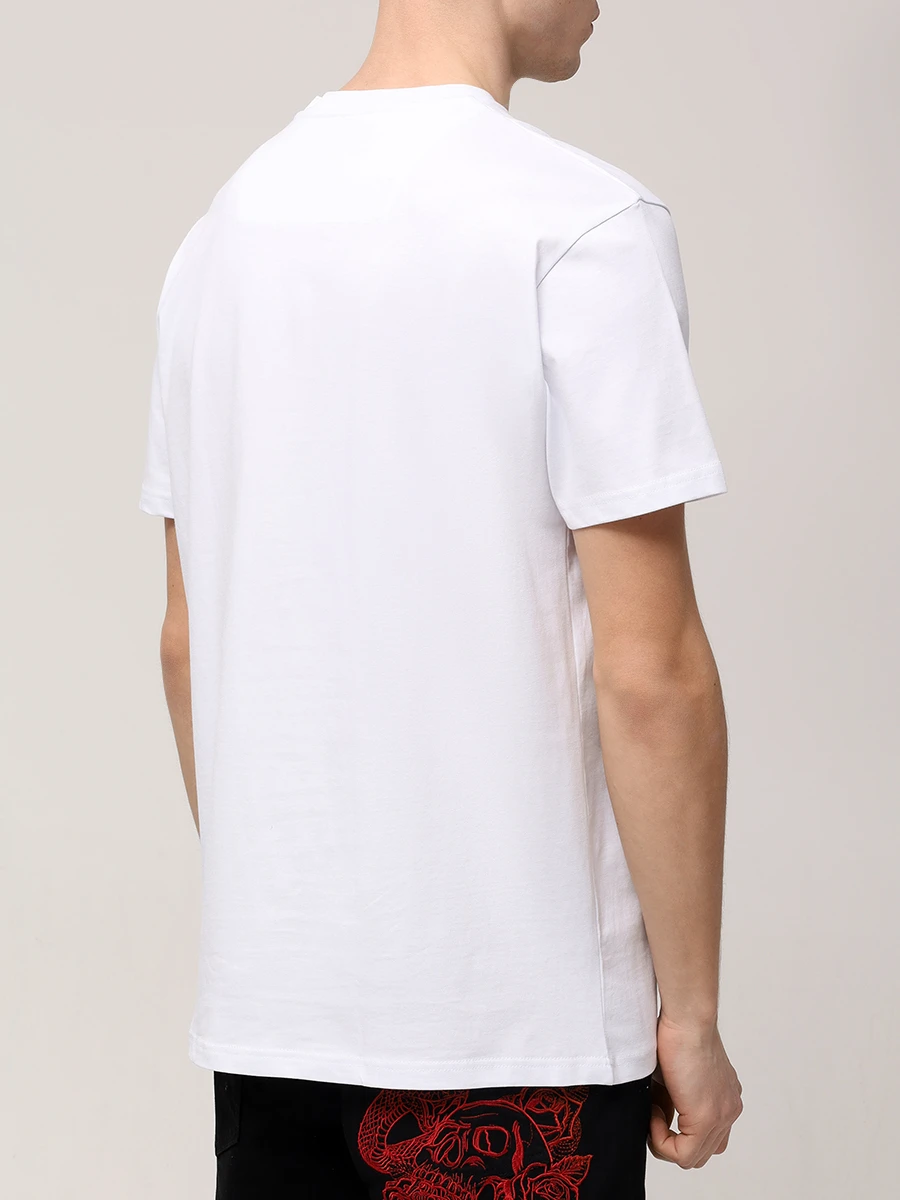 Футболка хлопковая PHILIPP PLEIN MTK8132/01 Белый  Фото 3
