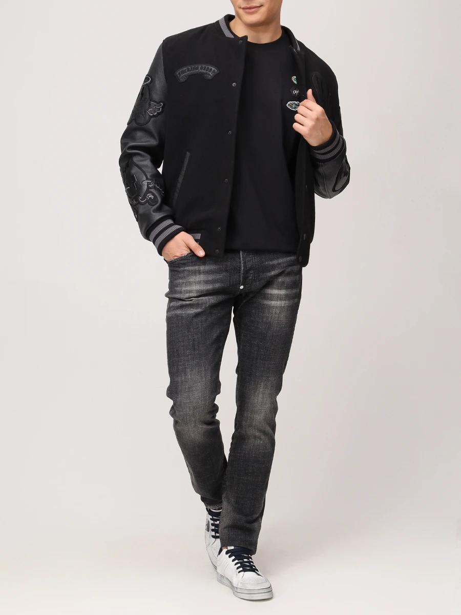 Футболка хлопковая PHILIPP PLEIN MTK8165/02 Черный  Фото 2