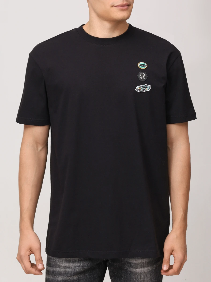 Футболка хлопковая PHILIPP PLEIN MTK8165/02 Черный  Фото 4