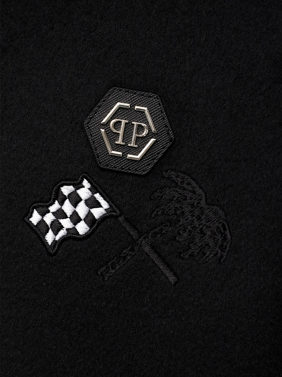 Куртка шерстяная PHILIPP PLEIN MRB2733/02 Черный  Фото 6
