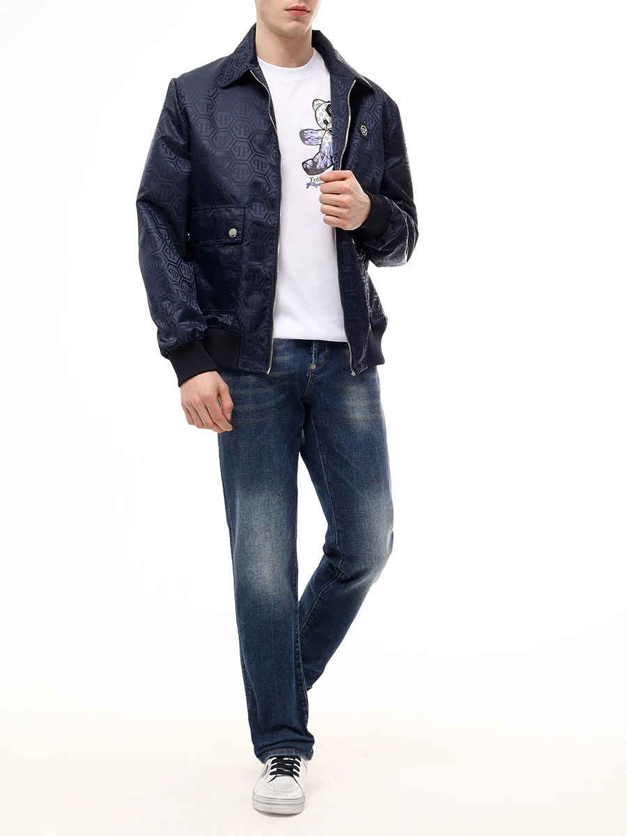 Футболка хлопковая PHILIPP PLEIN MTK8090/01 Белый  Фото 2