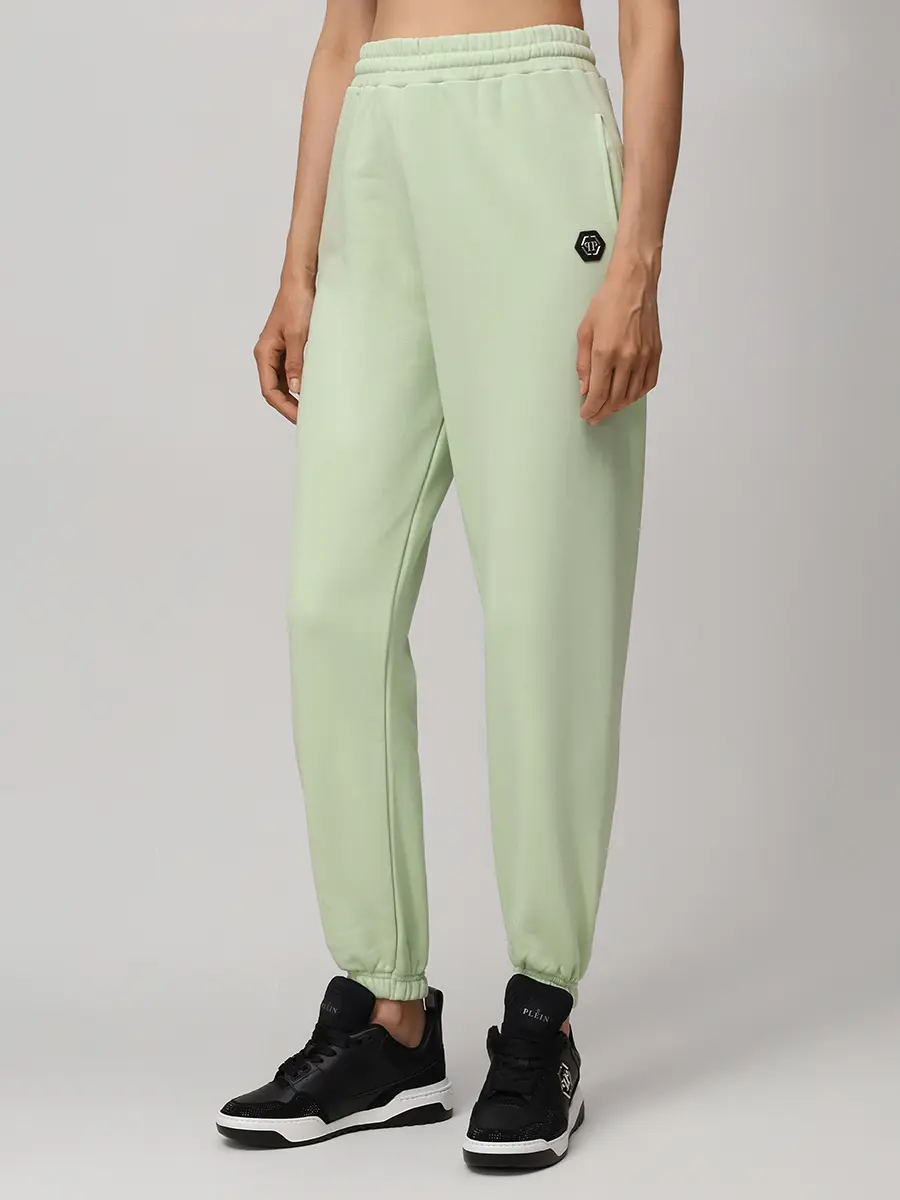 Джоггеры хлопковые PHILIPP PLEIN WJT2062/05 Зеленый  Фото 4