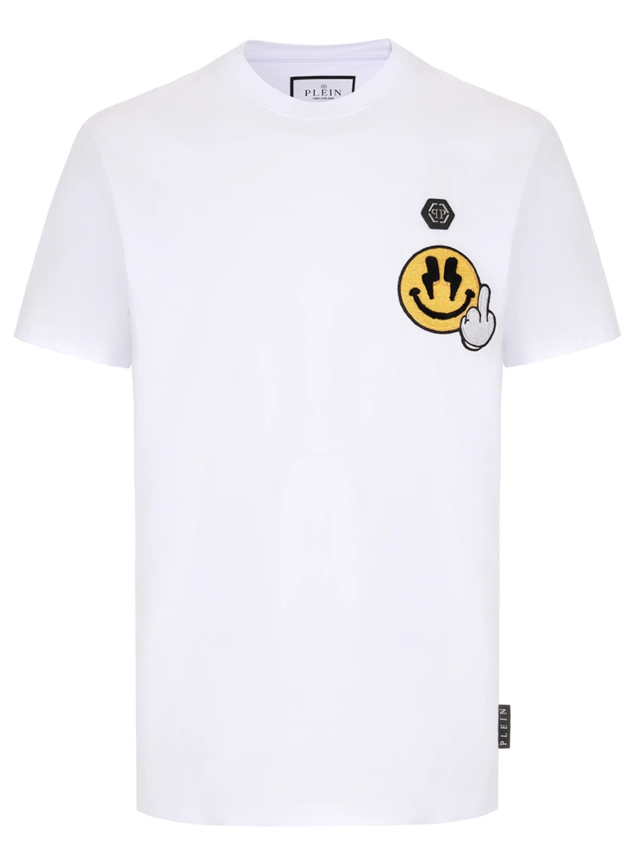 Футболка хлопковая PHILIPP PLEIN MTK8134/01 Белый 