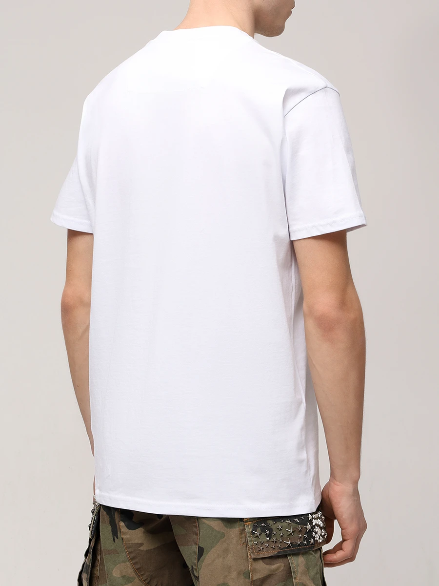 Футболка хлопковая PHILIPP PLEIN MTK8134/01 Белый  Фото 3