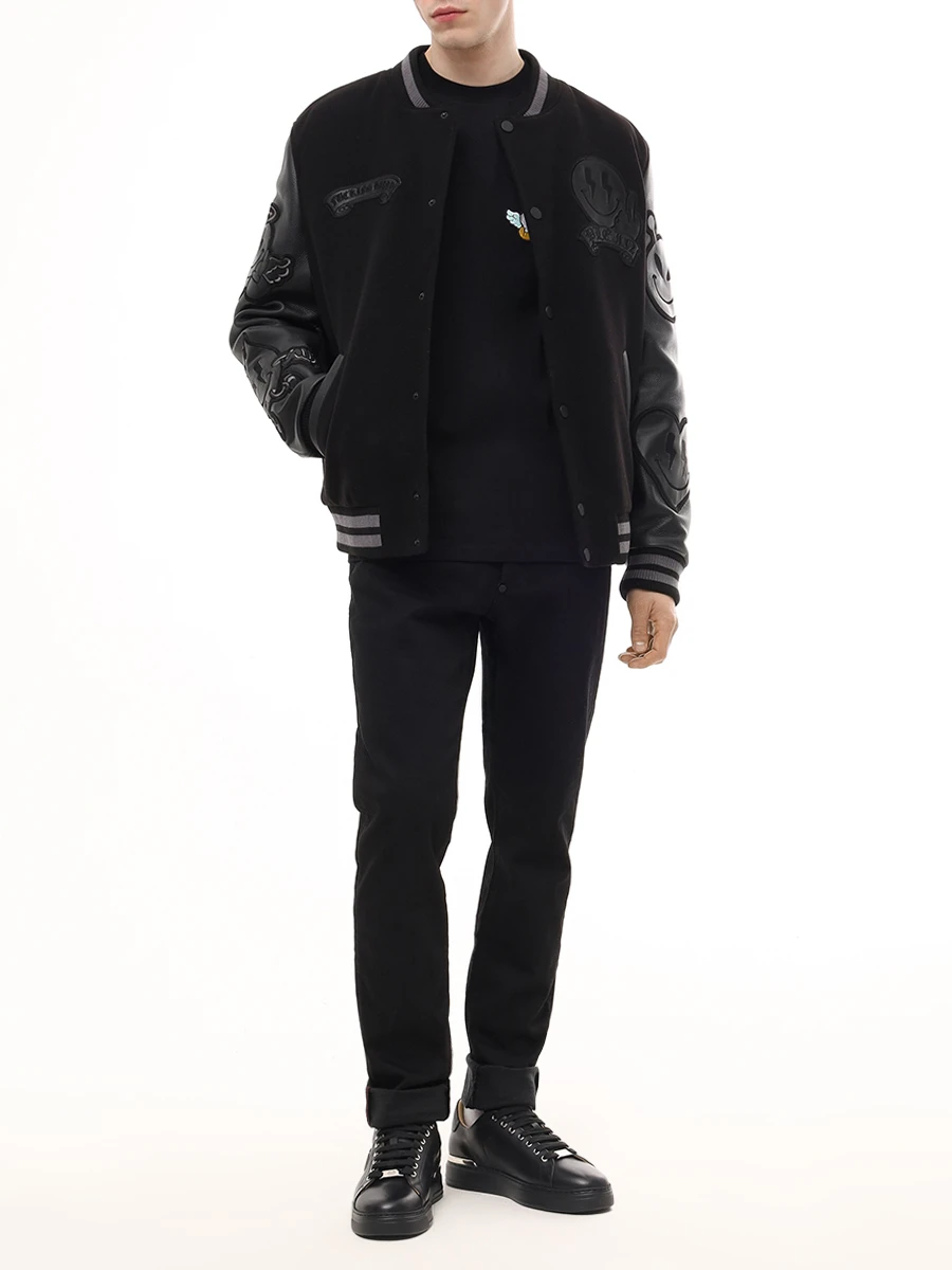 Футболка хлопковая PHILIPP PLEIN MTK8135/02 Черный  Фото 2