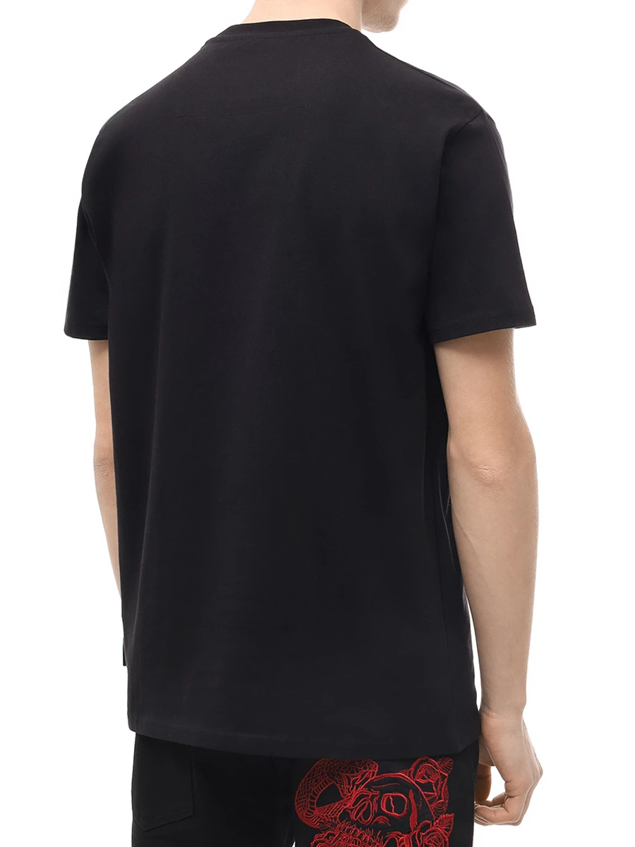 Футболка хлопковая PHILIPP PLEIN MTK8135/02 Черный  Фото 3