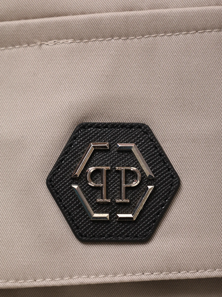 Брюки-карго хлопковые PHILIPP PLEIN MRT1414/06 Бежевый  Фото 6