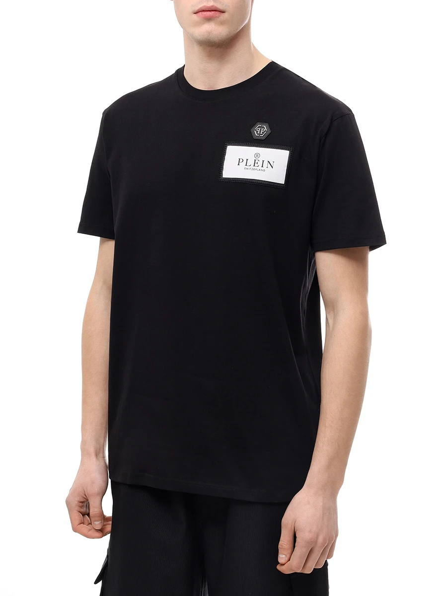 Футболка хлопковая PHILIPP PLEIN MTK8133/0202 Черный  Фото 4