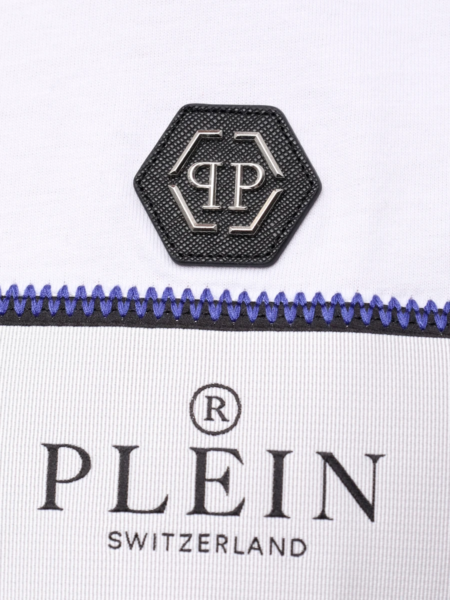 Футболка хлопковая PHILIPP PLEIN MTK8133/01 Белый  Фото 6