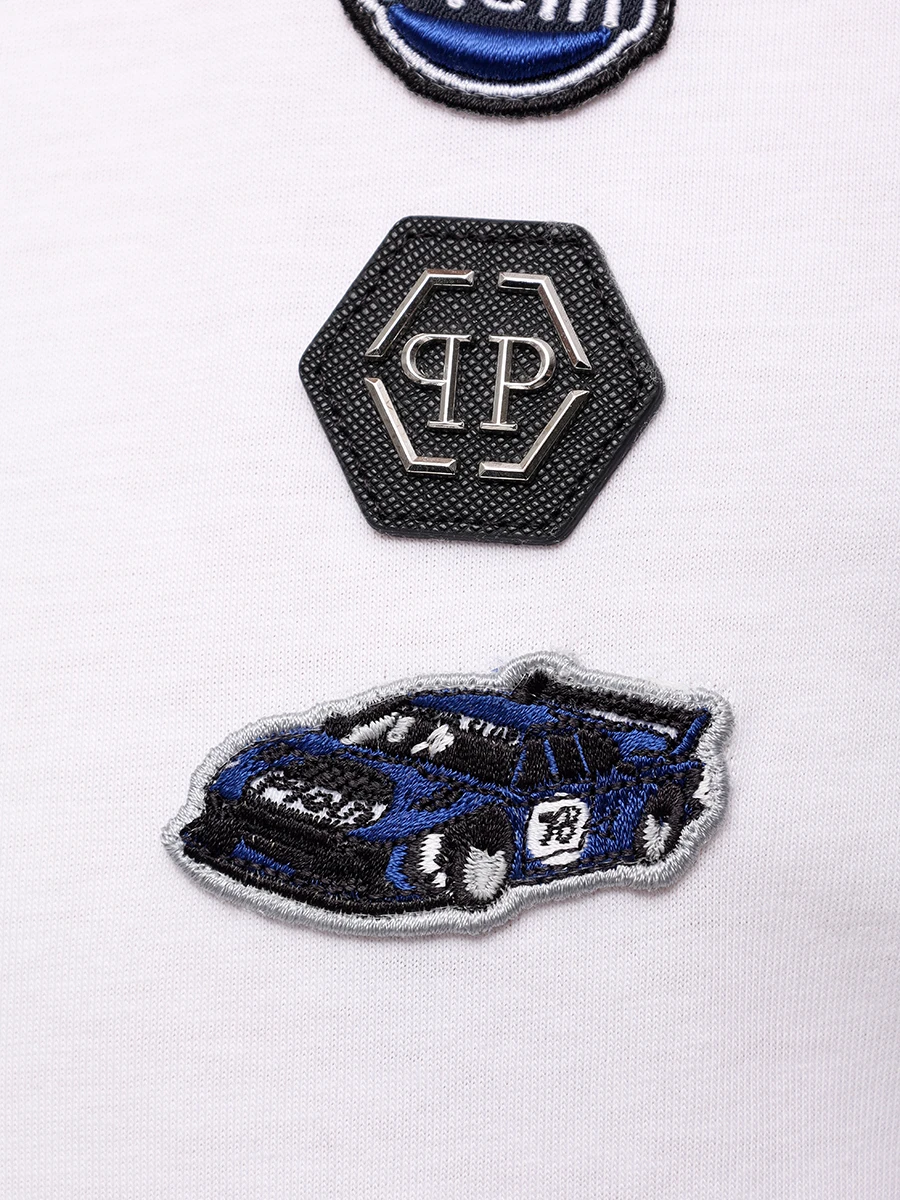 Футболка хлопковая PHILIPP PLEIN MTK8165/01 Белый  Фото 6