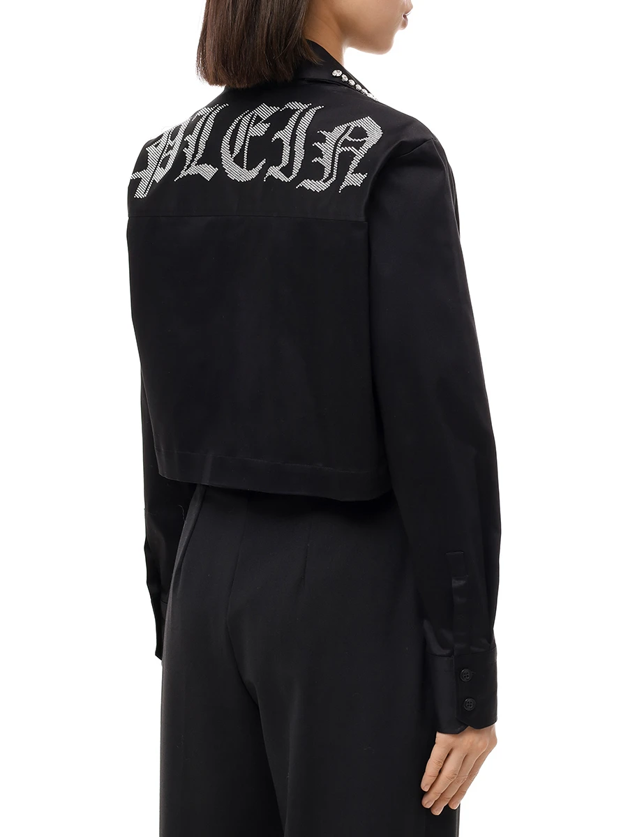 Рубашка хлопковая PHILIPP PLEIN WRP0481/02 Черный  Фото 3