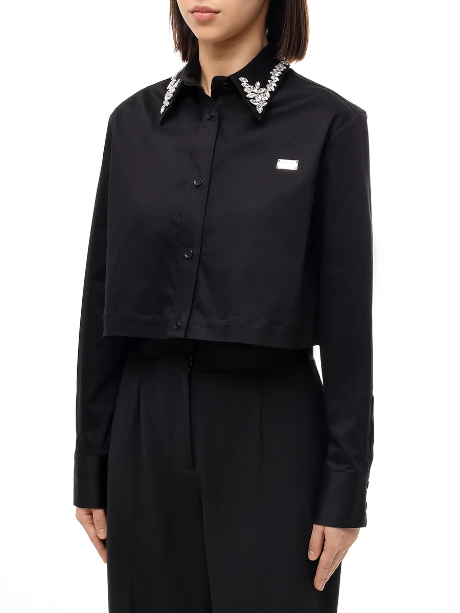 Рубашка хлопковая PHILIPP PLEIN WRP0481/02 Черный  Фото 4