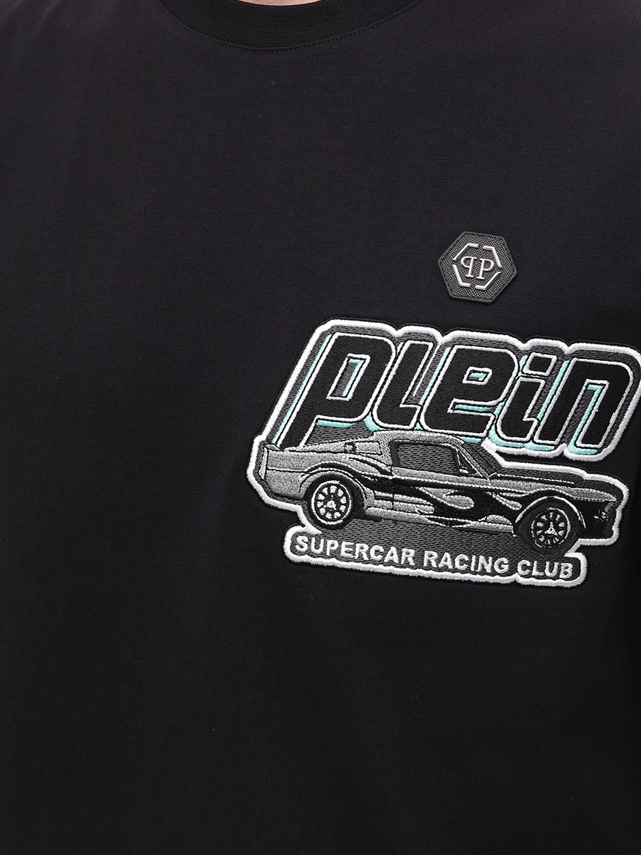 Футболка хлопковая PHILIPP PLEIN MTK8132/02 Черный  Фото 5