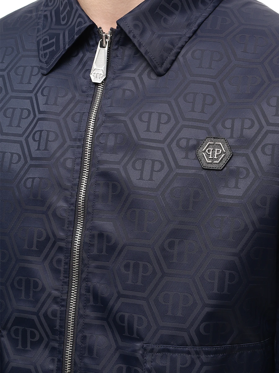 Куртка с принтом PHILIPP PLEIN MRB2601/14 Синий  Фото 5