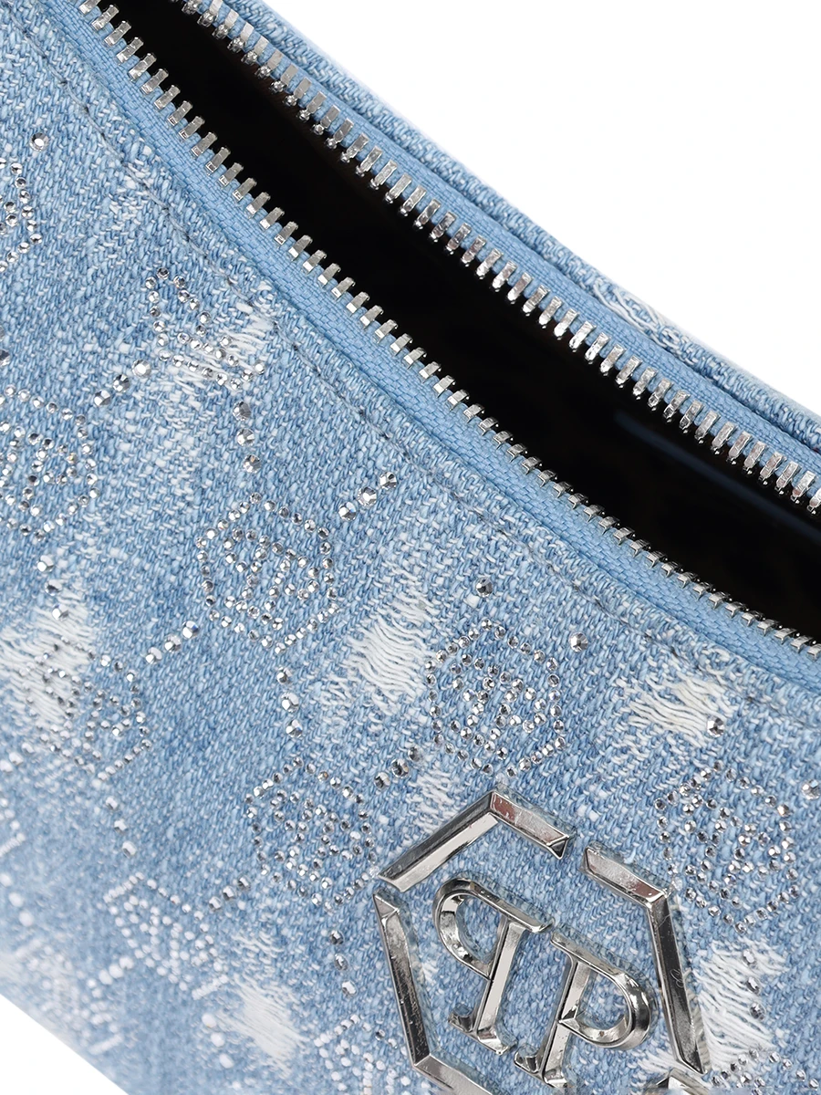 Сумка джинсовая PHILIPP PLEIN WBA2083/08 Деним  Фото 4