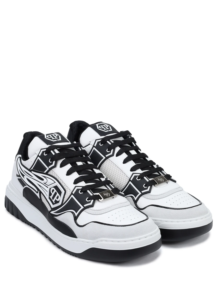 Кеды кожаные PHILIPP PLEIN MSC4017/0102 Черный  Фото 2