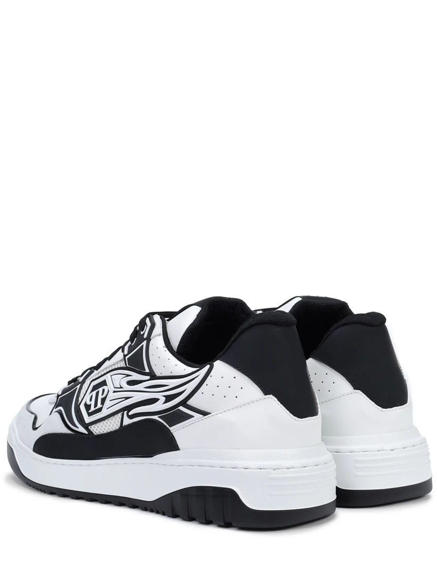 Кеды кожаные PHILIPP PLEIN MSC4017/0102 Черный  Фото 4
