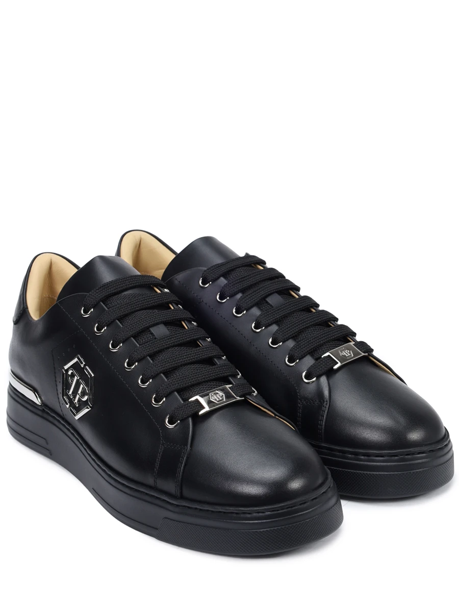 Кеды кожаные PHILIPP PLEIN USC0670/0202 Черный  Фото 2