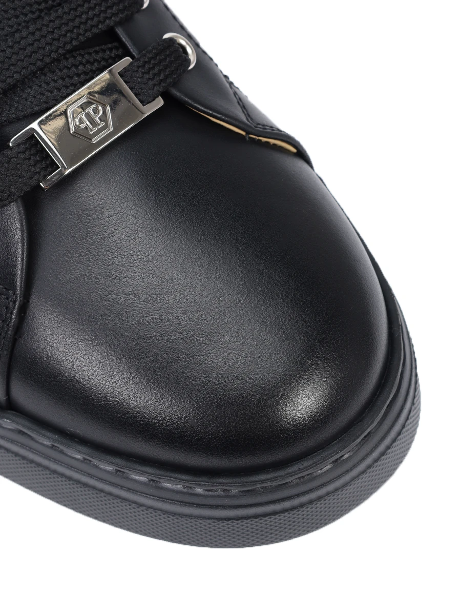 Кеды кожаные PHILIPP PLEIN USC0670/0202 Черный  Фото 5