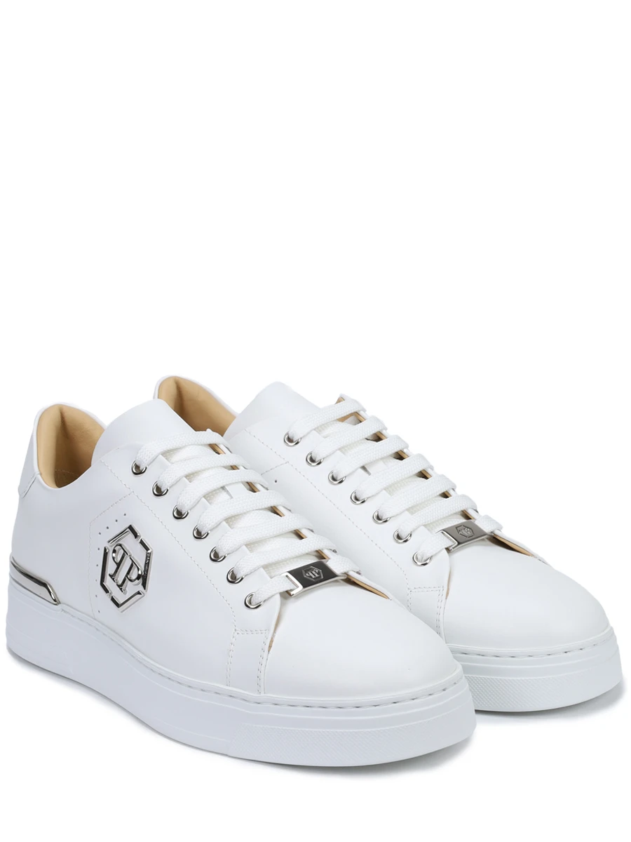 Кеды кожаные PHILIPP PLEIN USC0670/01 Белый  Фото 2