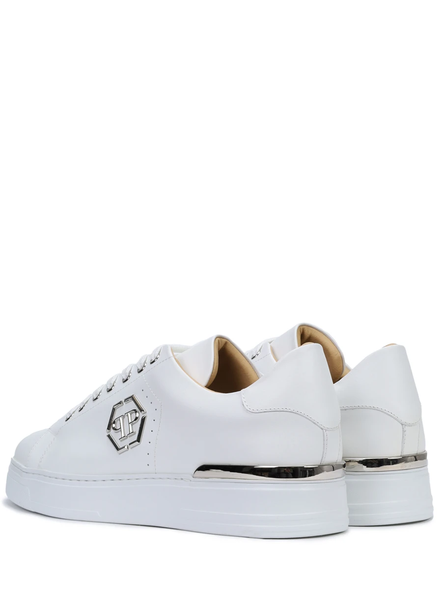 Кеды кожаные PHILIPP PLEIN USC0670/01 Белый  Фото 4