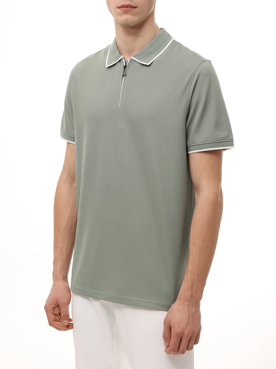 Поло Regular Fit хлопковое Timo BOGNER 58392727/230 TIMO-7 Мятный  Фото 4