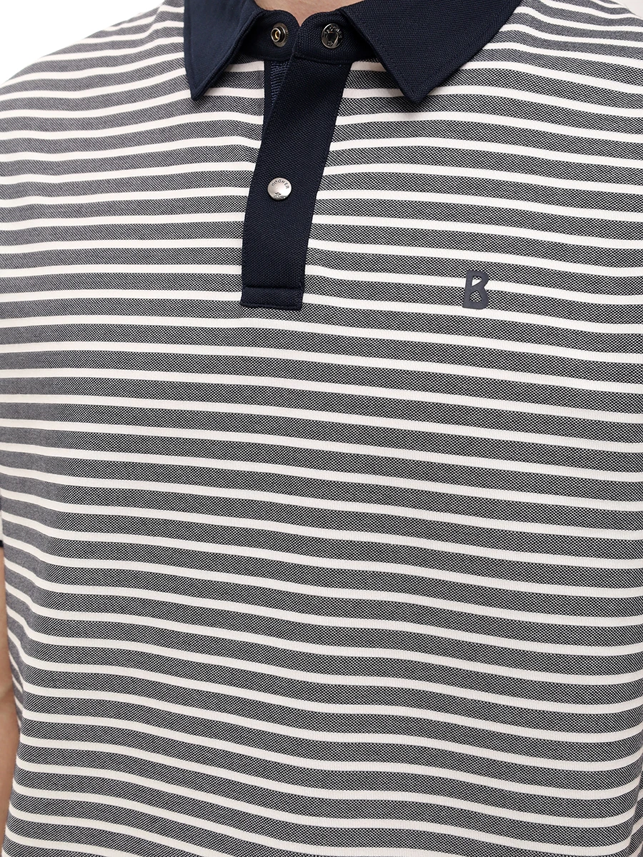 Поло Regular Fit хлопковое Timo BOGNER 58158760/S47 TIMO-5F Полоска  Фото 5