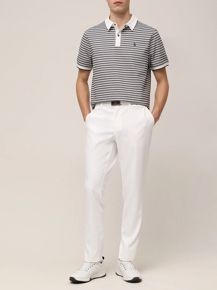 Поло Regular Fit хлопковое Timo BOGNER 58158760/S95 TIMO-5F Белый  Фото 2