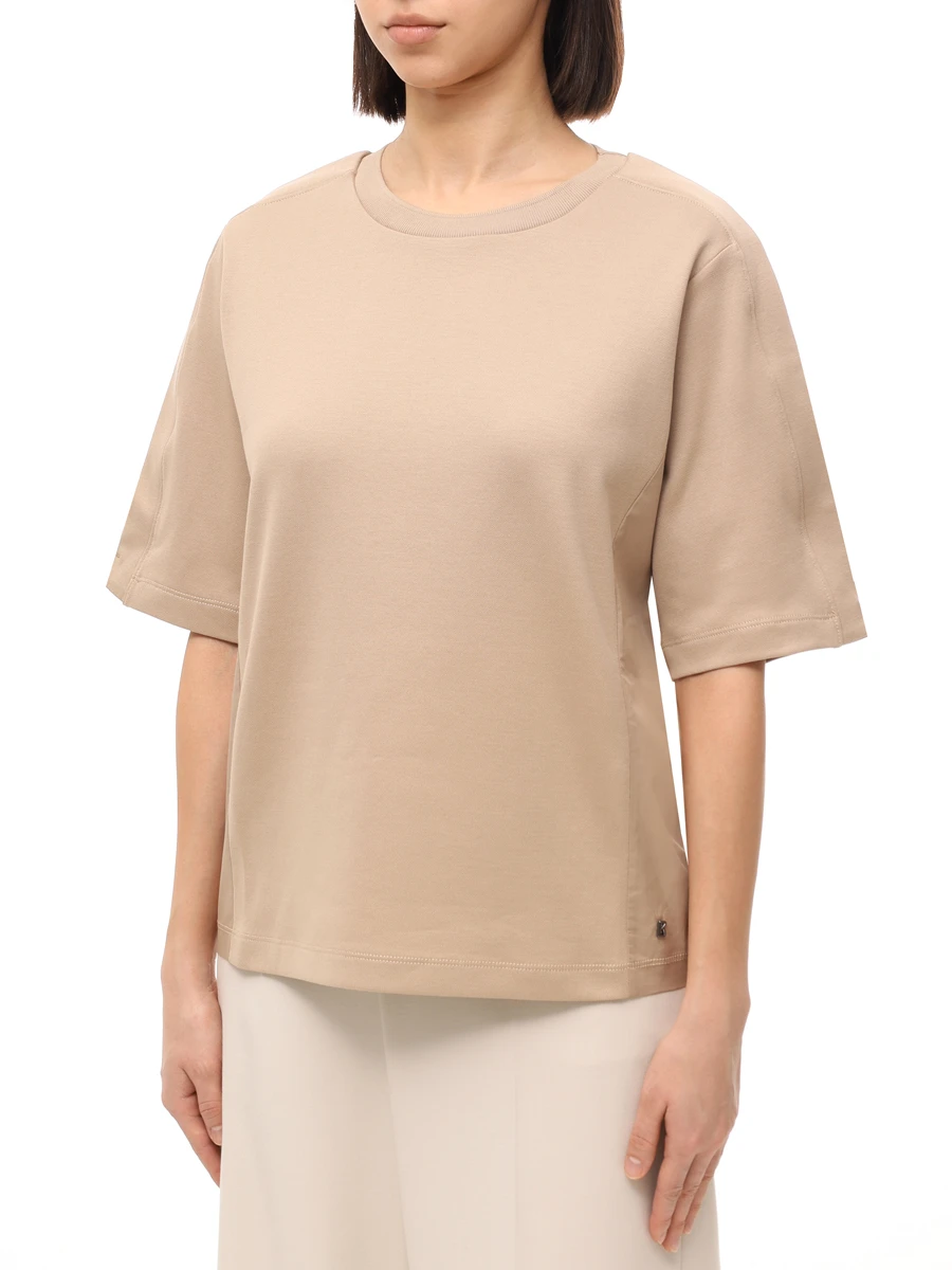 Футболка хлопковая Gilla BOGNER 56878853/778 GILLA Бежевый  Фото 4