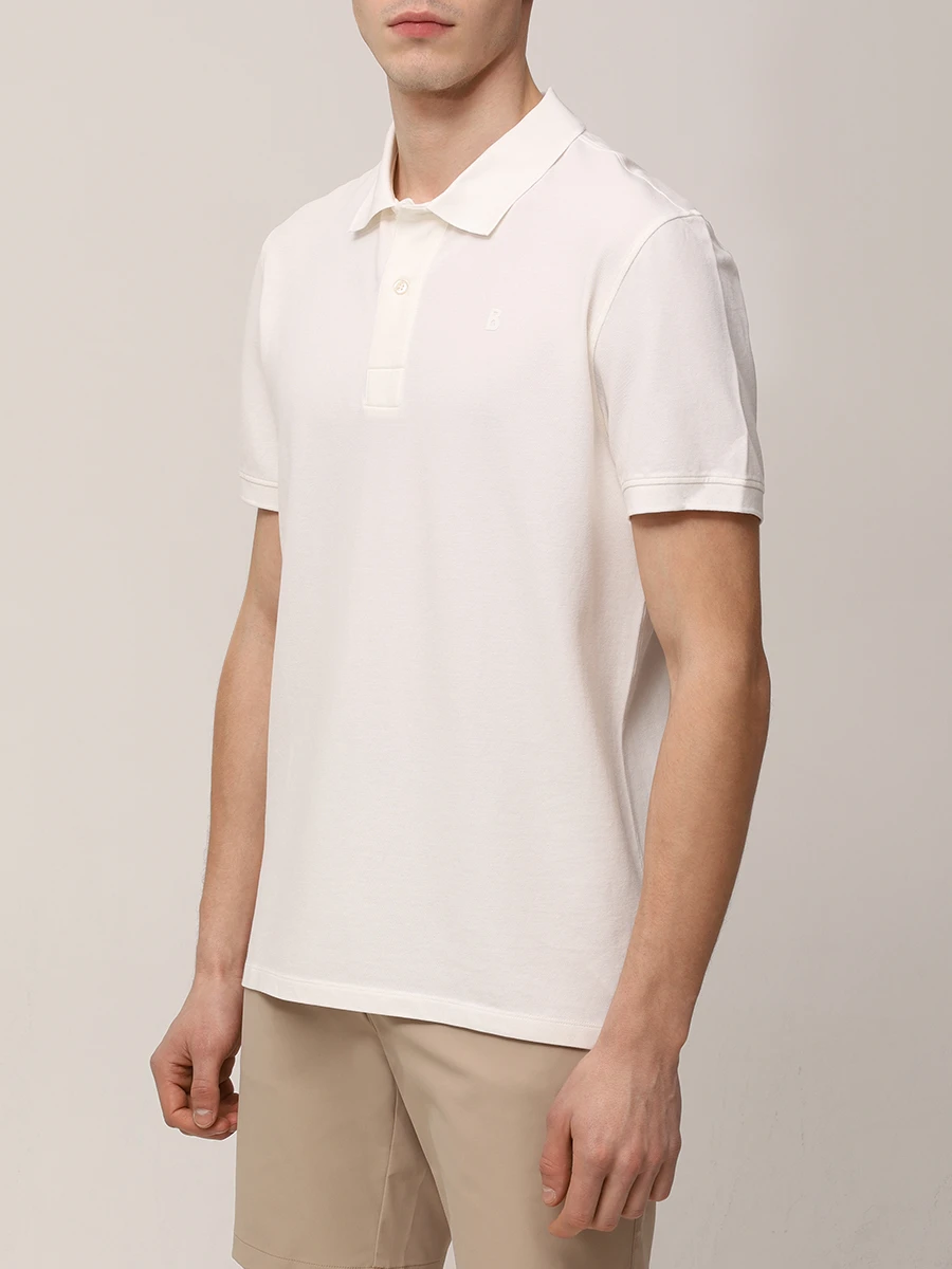Поло Regular Fit хлопковое Fion BOGNER 58267371/753 FION-8 Белый  Фото 4