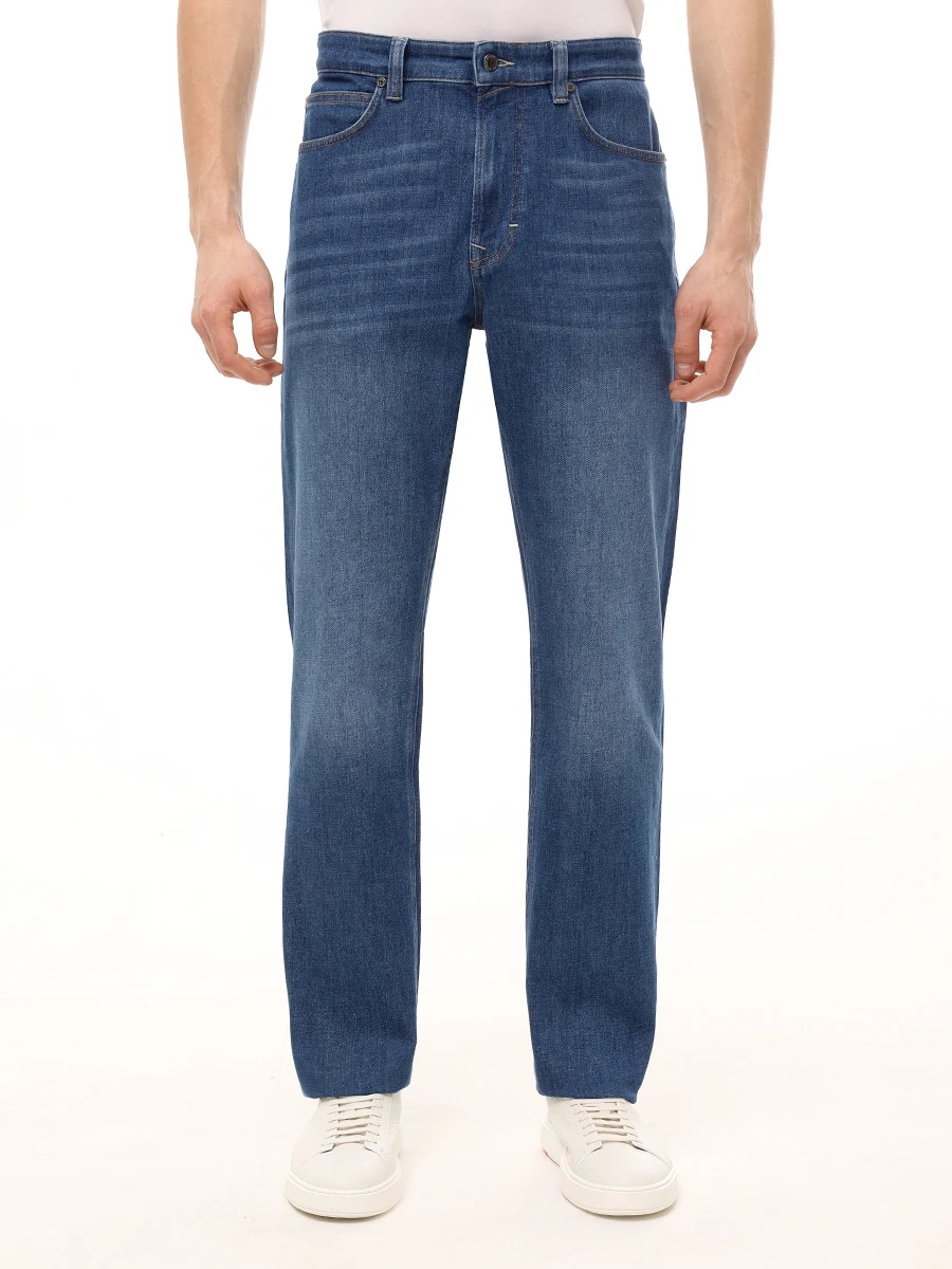 Джинсы Regular Fit хлопковые Brian BOGNER 18528915/420 BRIAN-G Голубой  Фото 4