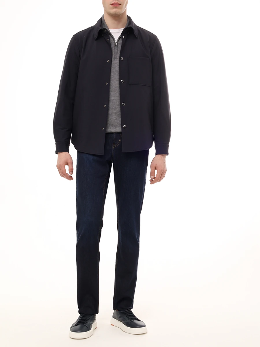 Джинсы Regular Fit хлопковые Rob BOGNER 18287304/434 ROB-G Деним  Фото 2