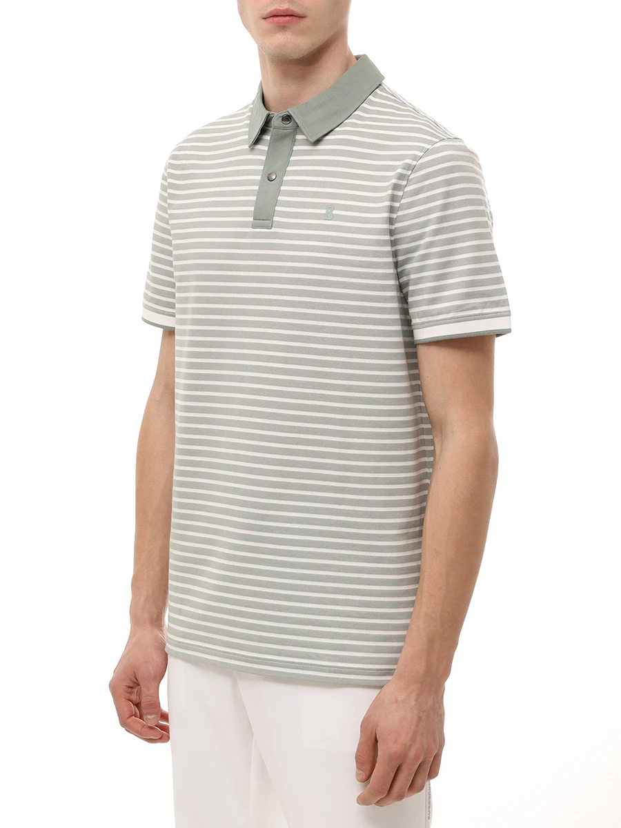 Поло Regular Fit хлопковое Timo BOGNER 58158760/S23 TIMO-5F Мятный  Фото 4