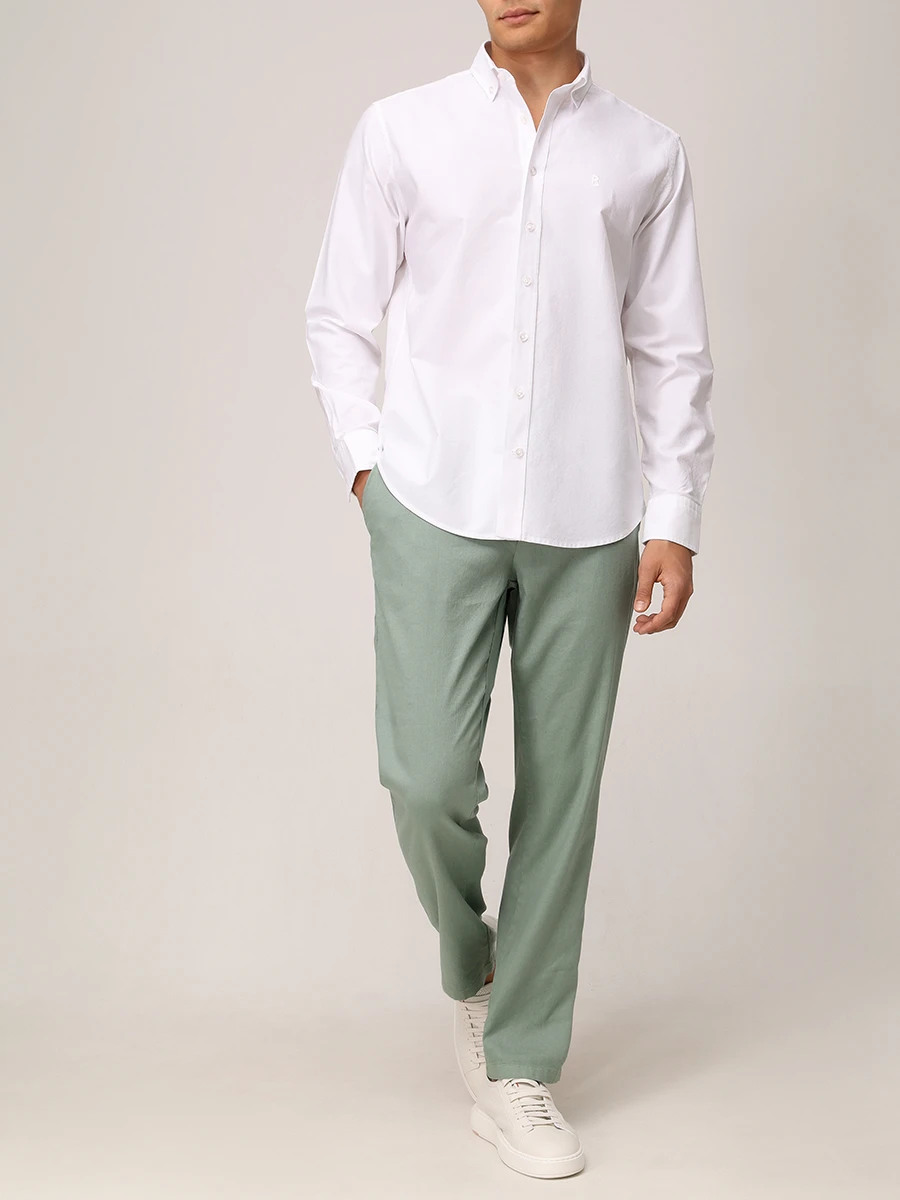 Рубашка Slim Fit хлопковая Timi BOGNER 58679212/031 Белый  Фото 2