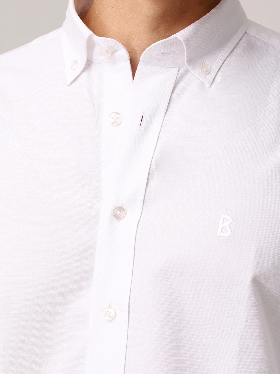 Рубашка Slim Fit хлопковая Timi BOGNER 58679212/031 Белый  Фото 5