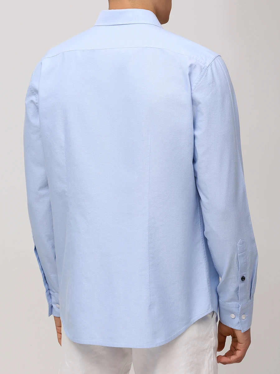 Рубашка Slim Fit хлопковая Timi BOGNER 58679212/331 Голубой  Фото 4