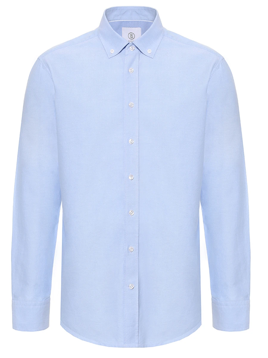 Рубашка Slim Fit хлопковая Timi BOGNER 58679212/331 Голубой  Фото 2