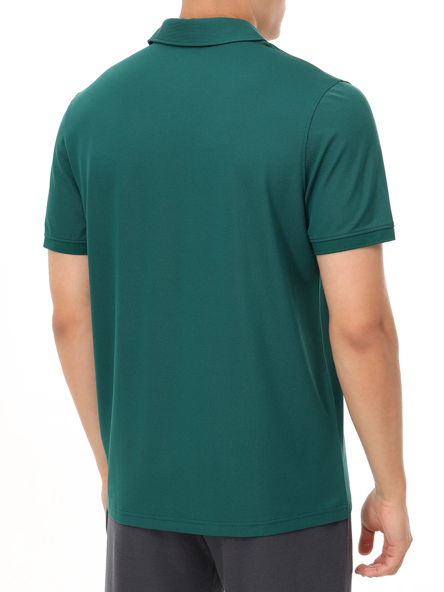 Поло Regular Fit хлопковое Timo BOGNER 58162727/247 Зеленый  Фото 3