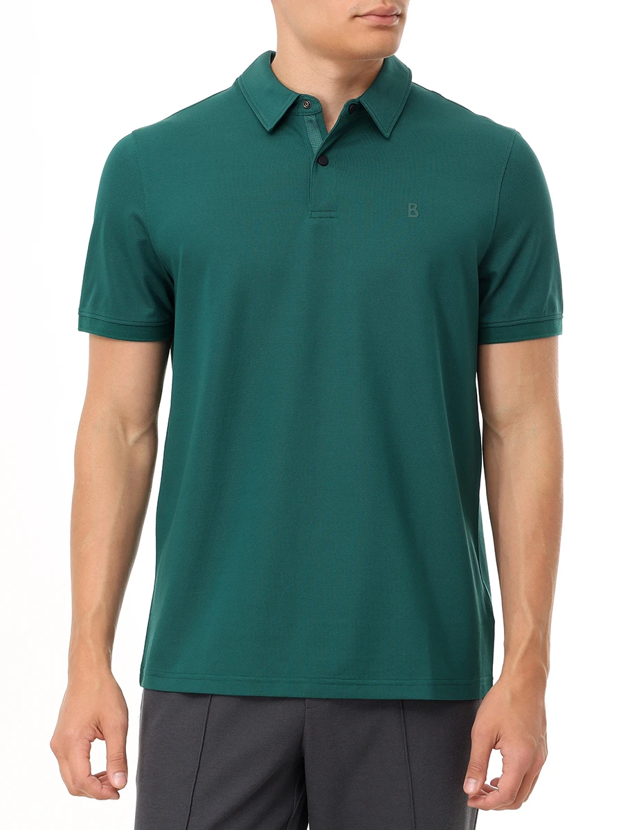Поло Regular Fit хлопковое Timo BOGNER 58162727/247 Зеленый  Фото 4