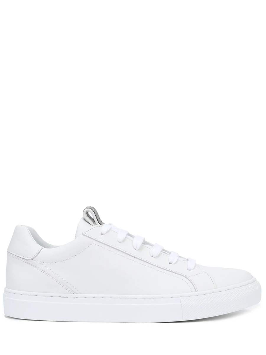 Кеды кожаные BRUNELLO CUCINELLI MZGSG2525 C7592 Белый 