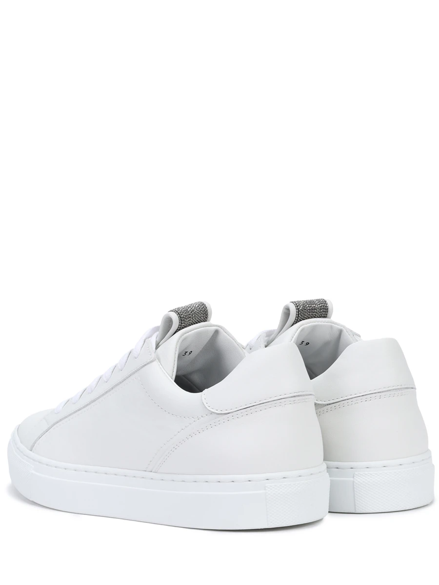 Кеды кожаные BRUNELLO CUCINELLI MZGSG2525 C7592 Белый  Фото 4