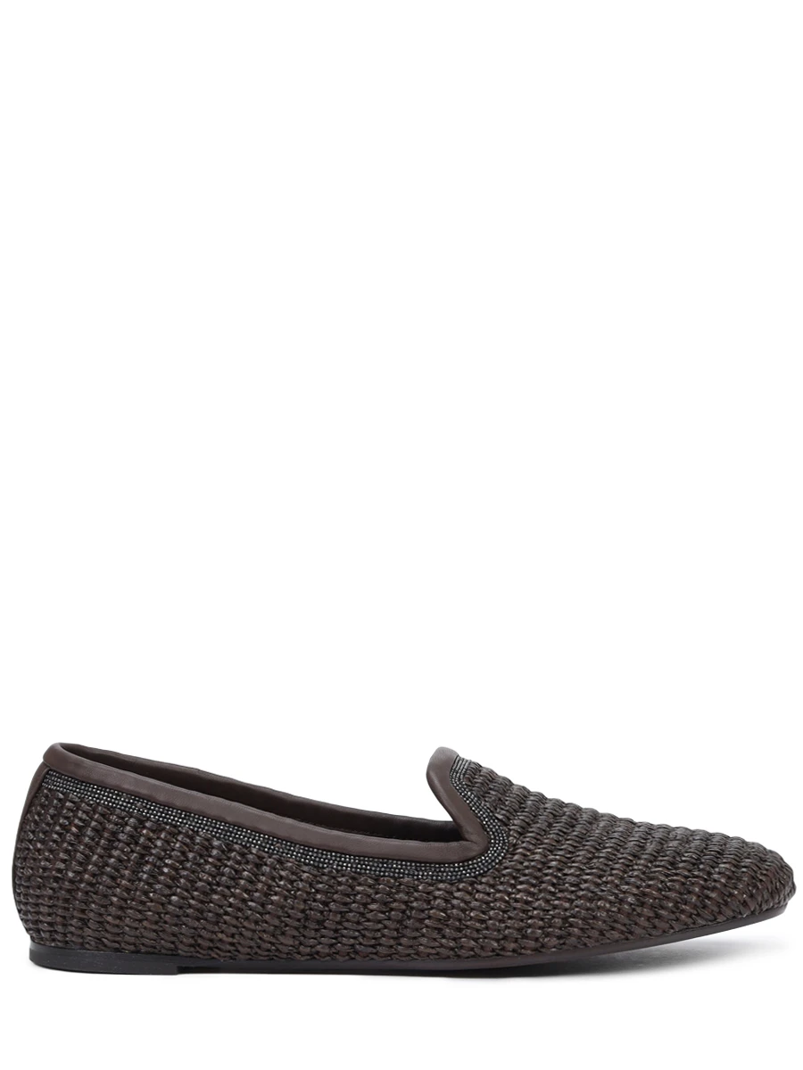 

Лоферы из рафии, Коричневый, MZ39C2923 C300