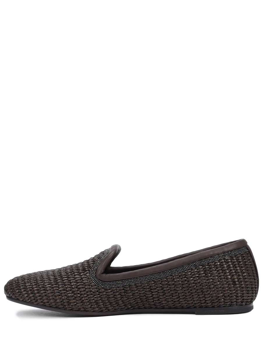 

Лоферы из рафии, Коричневый, MZ39C2923 C300