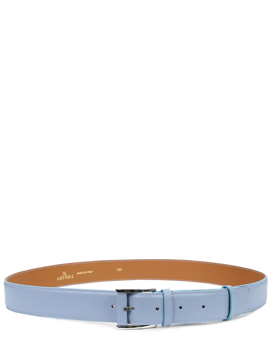 Ремень кожаный ARTIOLI BELTS Голубой  Фото 2