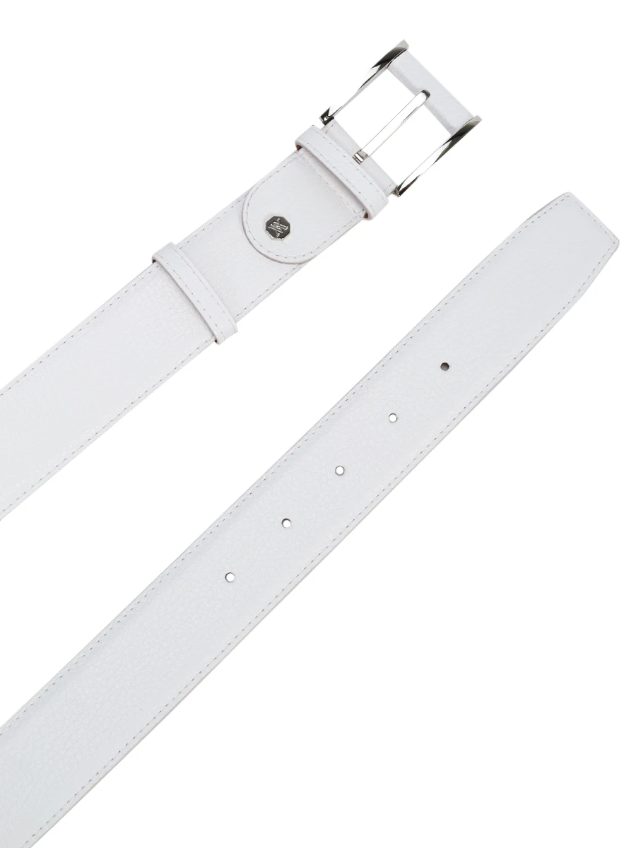 Ремень кожаный ARTIOLI BELTS Белый  Фото 3