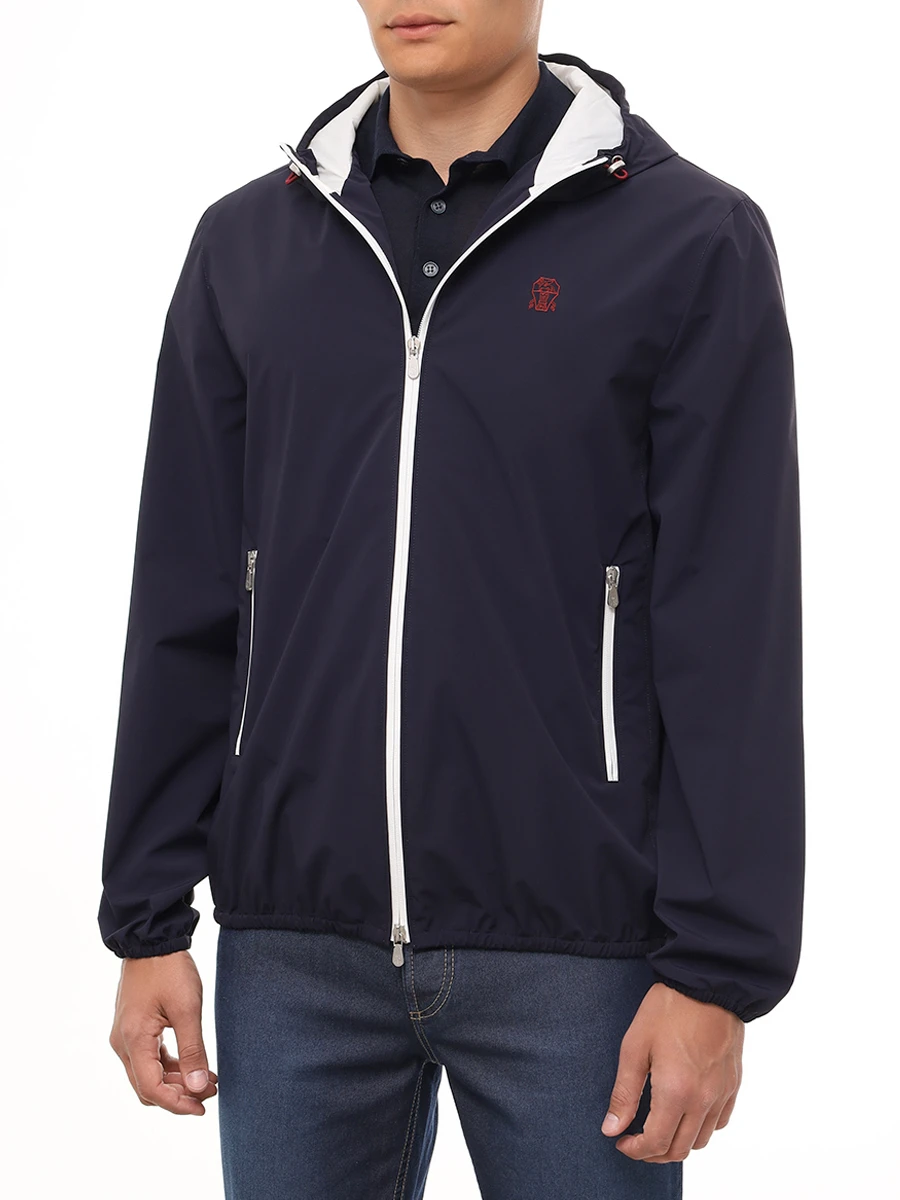 Куртка однотонная BRUNELLO CUCINELLI MM49A7440G 1086 Синий  Фото 4