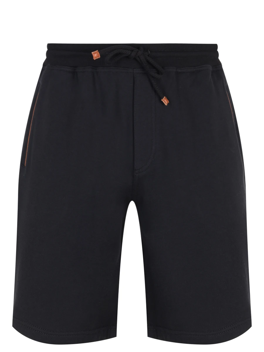 Шорты хлопковые BRUNELLO CUCINELLI MW8633318G C101 Черный 